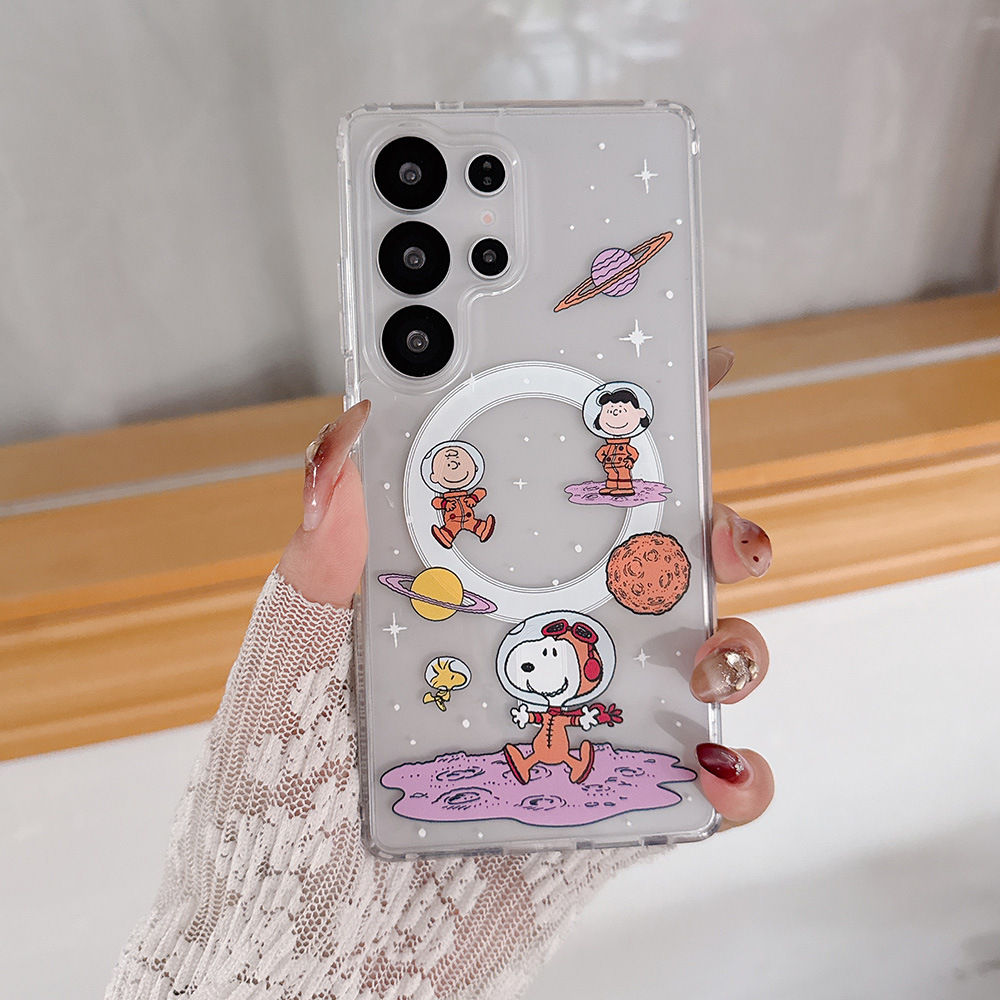 Phone Cases With Magsafe - Cute Cartoon Snoopy Charlie Brown Magnetic
