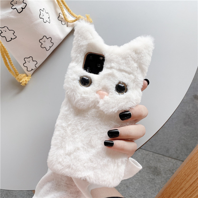 3D Cute Cartoon Cat Furry Plus - огляд і ціна Phone Cases Iphone 15