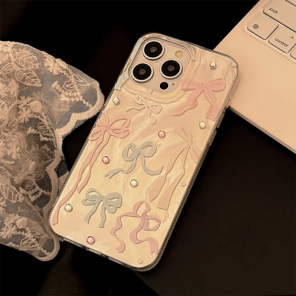 Korean Colorful Bowknot Diamon - огляд і ціна Phone Cases Hard