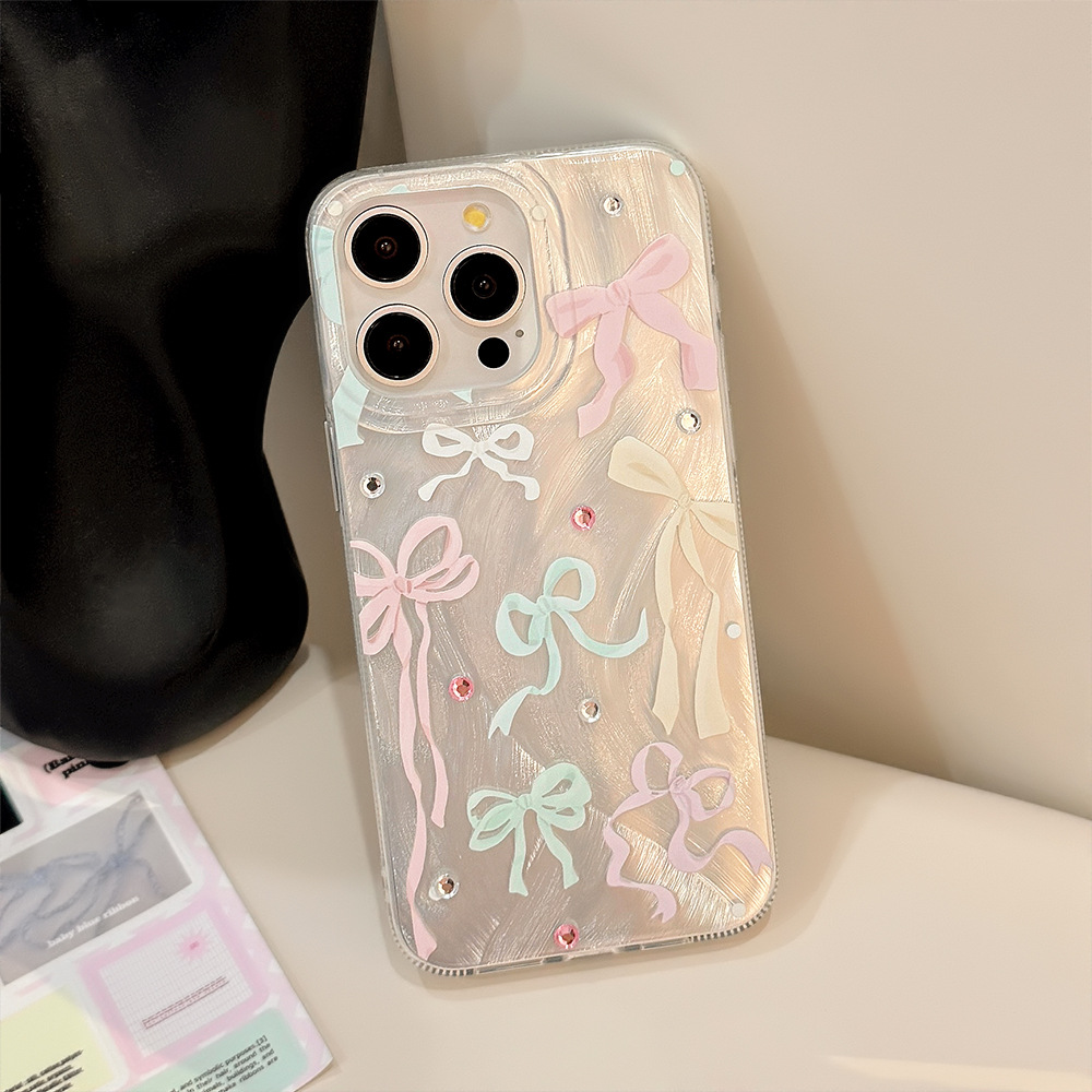 Korean Colorful Bowknot Diamon - огляд і ціна Phone Cases Hard