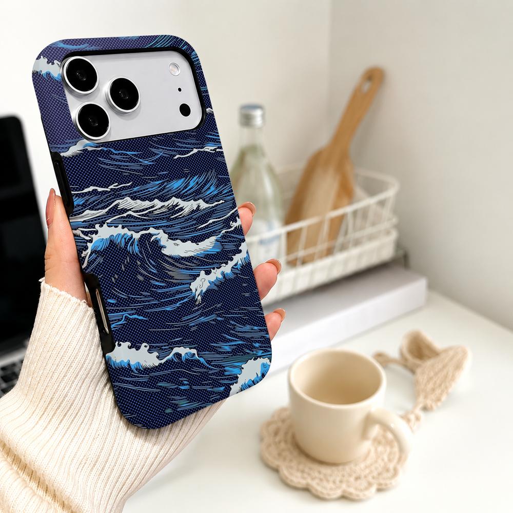 Luxury Carbon Fiber Sea Wave T - огляд і ціна Phone Cases With Magsafe