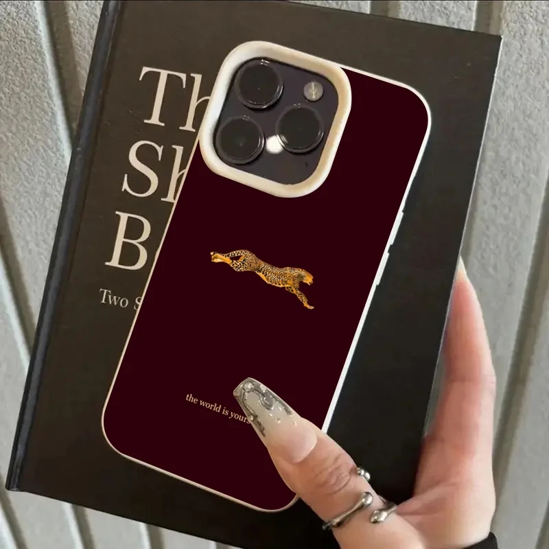 Fashion Leopard Wine Red Soft  - огляд і ціна Phone Cases Leopard Print