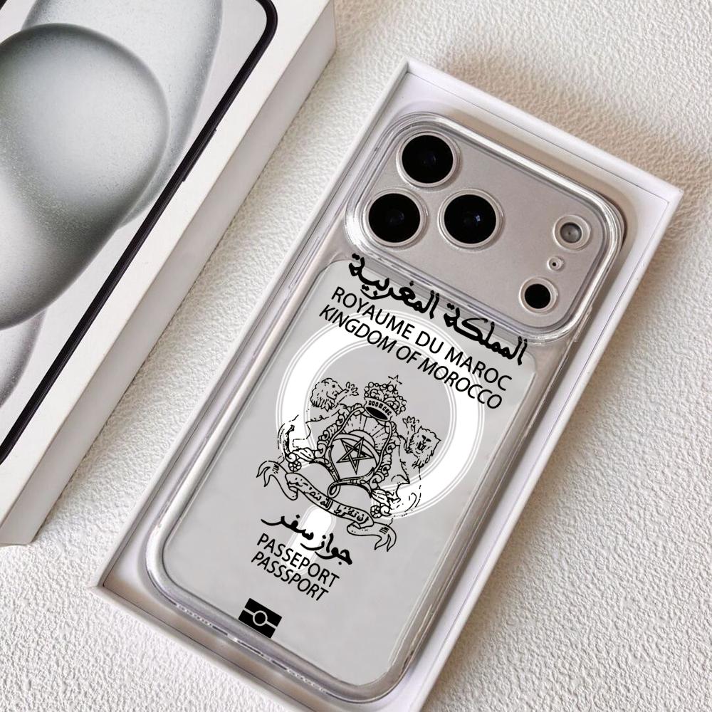 Cool Morocco Passport Phone Ca - огляд і ціна Phone Cases With Magsafe