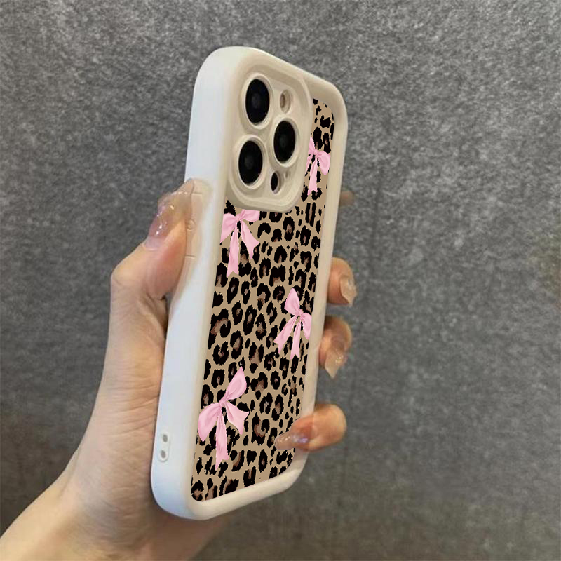 Luxury Leopard Print Bow Phone - огляд і ціна Phone Cases Leopard Print