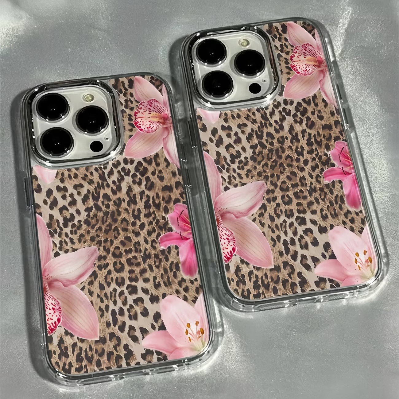 Leopard Print Lily Flower Tran - огляд і ціна Phone Cases Leopard Print