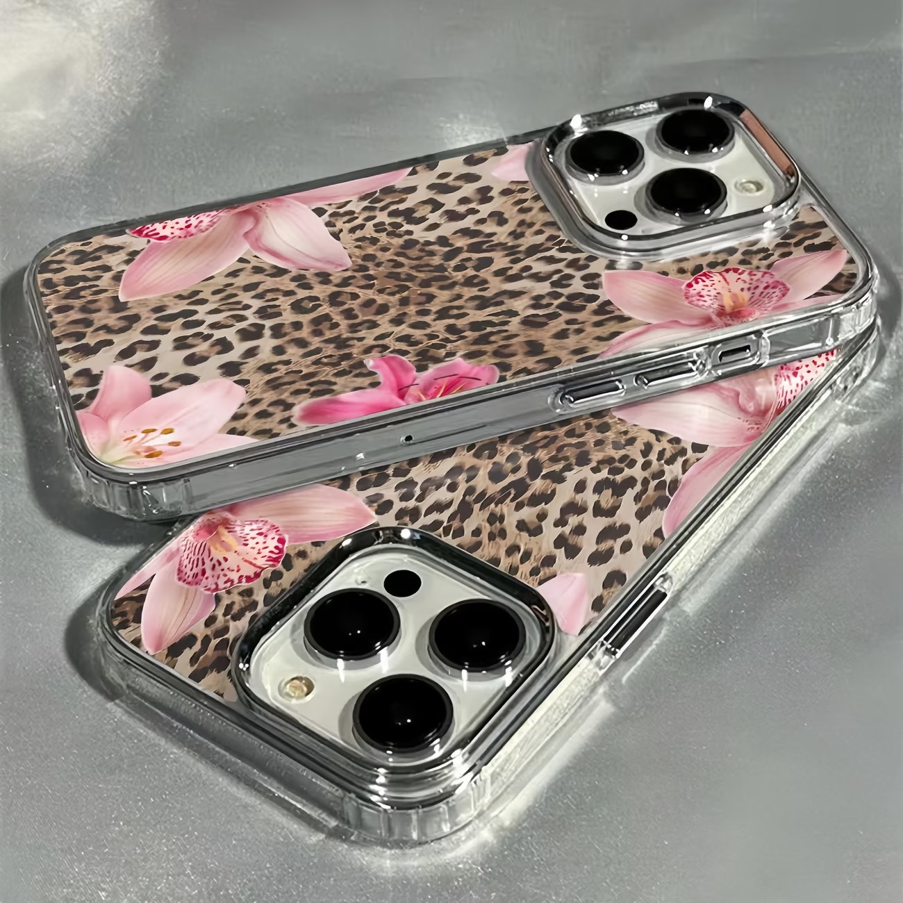 Leopard Print Lily Flower Tran - огляд і ціна Phone Cases Leopard Print