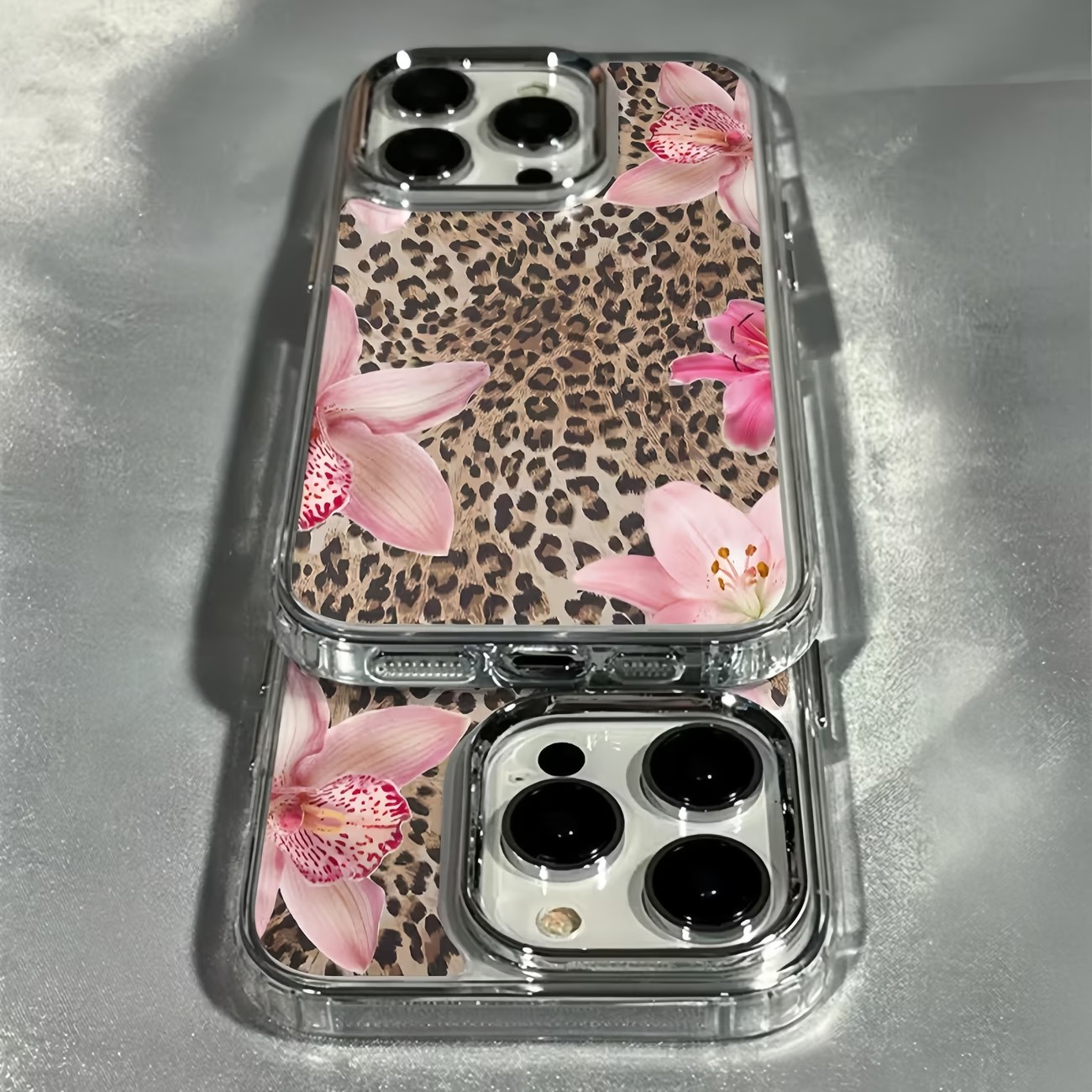 Leopard Print Lily Flower Tran - огляд і ціна Phone Cases Leopard Print