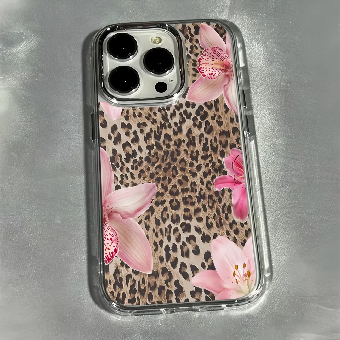 Leopard Print Lily Flower Tran - огляд і ціна Phone Cases Leopard Print