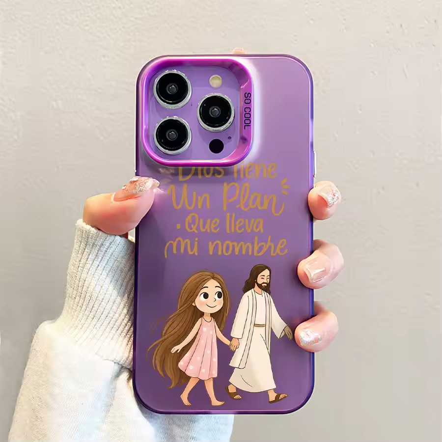 Cute Girl Walking With God Mat - огляд і ціна Phone Cases For Girls