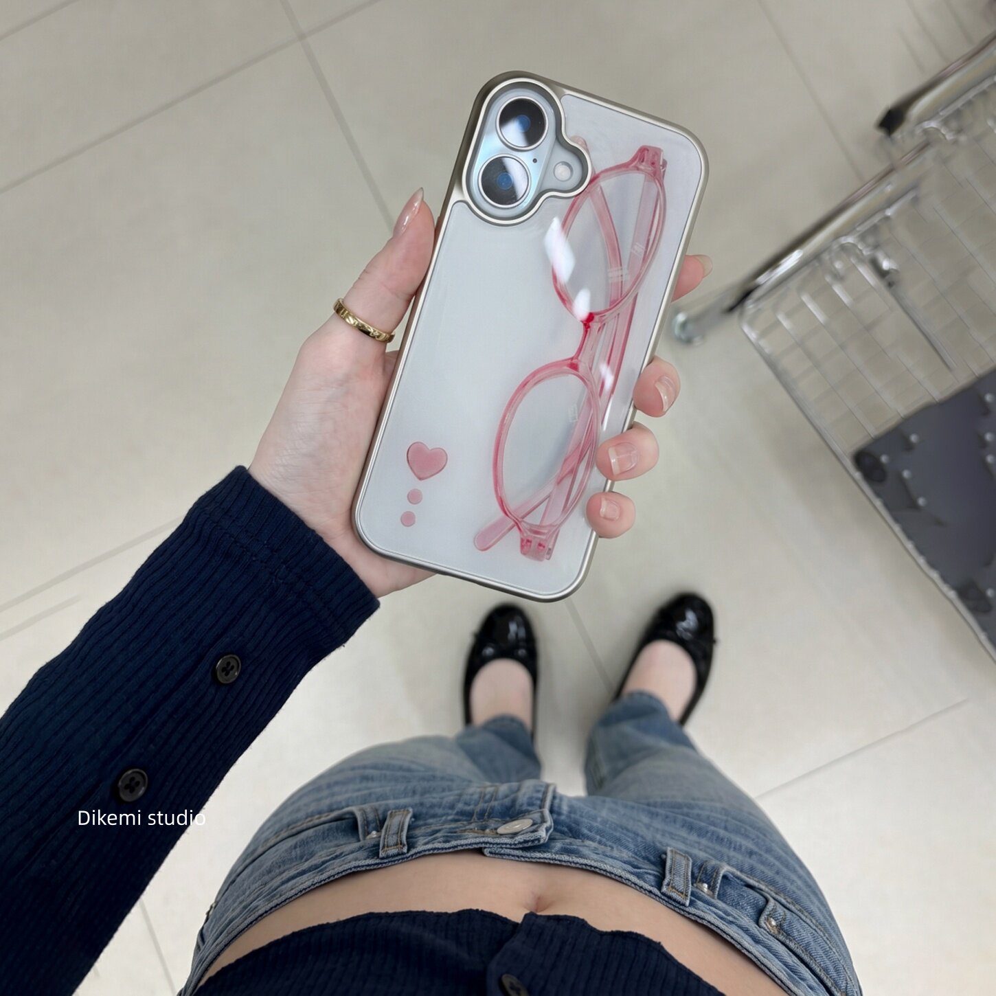 Korean ins Girl Heart Pink Gla - огляд і ціна Phone Cases For Girls