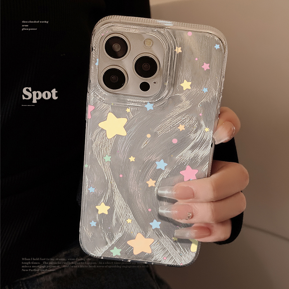 Colorful Macaron Stars Feather - огляд і ціна Phone Cases Hard