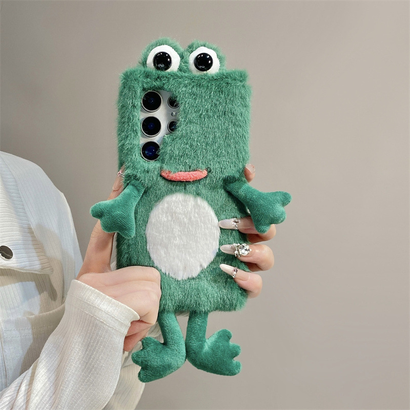 Plush Frog Phone Case, Cute Gr - огляд і ціна Phone Cases Galaxy S24