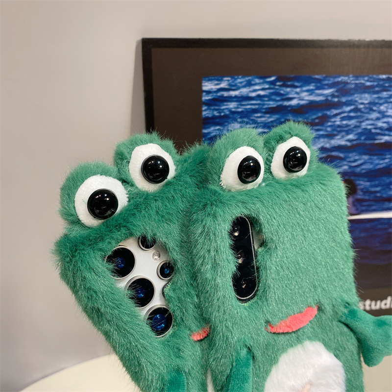 Plush Frog Phone Case, Cute Gr - огляд і ціна Phone Cases Galaxy S24